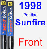 Front Wiper Blade Pack for 1998 Pontiac Sunfire - Vision Saver