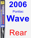 Rear Wiper Blade for 2006 Pontiac Wave - Vision Saver