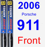 Front Wiper Blade Pack for 2006 Porsche 911 - Vision Saver