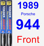 Front Wiper Blade Pack for 1989 Porsche 944 - Vision Saver