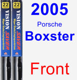 Front Wiper Blade Pack for 2005 Porsche Boxster - Vision Saver