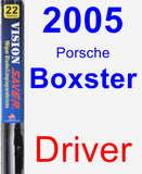 Driver Wiper Blade for 2005 Porsche Boxster - Vision Saver