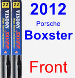 Front Wiper Blade Pack for 2012 Porsche Boxster - Vision Saver