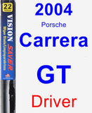 Driver Wiper Blade for 2004 Porsche Carrera GT - Vision Saver