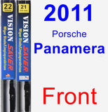 Front Wiper Blade Pack for 2011 Porsche Panamera - Vision Saver