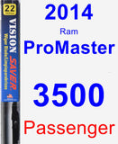 Passenger Wiper Blade for 2014 Ram ProMaster 3500 - Vision Saver