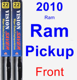 Front Wiper Blade Pack for 2010 Ram Ram Pickup - Vision Saver