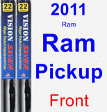 Front Wiper Blade Pack for 2011 Ram Ram Pickup - Vision Saver