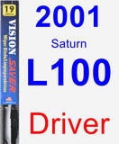 Driver Wiper Blade for 2001 Saturn L100 - Vision Saver