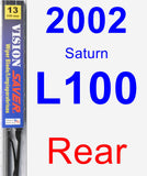 Rear Wiper Blade for 2002 Saturn L100 - Vision Saver