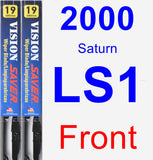 Front Wiper Blade Pack for 2000 Saturn LS1 - Vision Saver