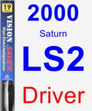 Driver Wiper Blade for 2000 Saturn LS2 - Vision Saver