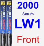 Front Wiper Blade Pack for 2000 Saturn LW1 - Vision Saver