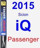 Passenger Wiper Blade for 2015 Scion iQ - Vision Saver