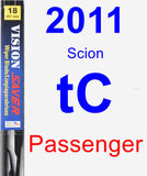 Passenger Wiper Blade for 2011 Scion tC - Vision Saver