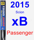 Passenger Wiper Blade for 2015 Scion xB - Vision Saver