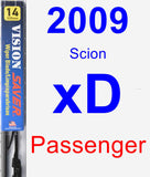 Passenger Wiper Blade for 2009 Scion xD - Vision Saver