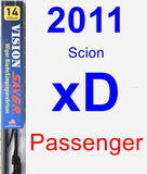 Passenger Wiper Blade for 2011 Scion xD - Vision Saver