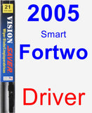 Driver Wiper Blade for 2005 Smart Fortwo - Vision Saver