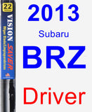 Driver Wiper Blade for 2013 Subaru BRZ - Vision Saver