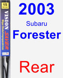 Rear Wiper Blade for 2003 Subaru Forester - Vision Saver