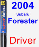 Driver Wiper Blade for 2004 Subaru Forester - Vision Saver