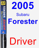 Driver Wiper Blade for 2005 Subaru Forester - Vision Saver