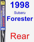 Rear Wiper Blade for 1998 Subaru Forester - Vision Saver