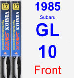 Front Wiper Blade Pack for 1985 Subaru GL-10 - Vision Saver