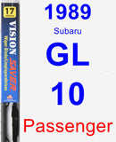 Passenger Wiper Blade for 1989 Subaru GL-10 - Vision Saver