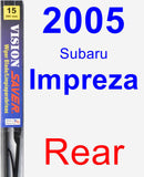 Rear Wiper Blade for 2005 Subaru Impreza - Vision Saver