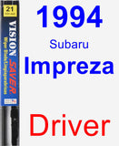 Driver Wiper Blade for 1994 Subaru Impreza - Vision Saver