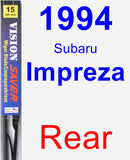 Rear Wiper Blade for 1994 Subaru Impreza - Vision Saver