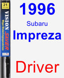 Driver Wiper Blade for 1996 Subaru Impreza - Vision Saver