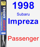 Passenger Wiper Blade for 1998 Subaru Impreza - Vision Saver