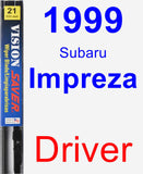 Driver Wiper Blade for 1999 Subaru Impreza - Vision Saver