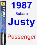 Passenger Wiper Blade for 1987 Subaru Justy - Vision Saver