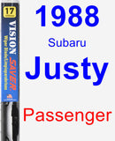 Passenger Wiper Blade for 1988 Subaru Justy - Vision Saver