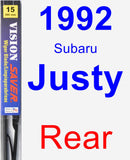 Rear Wiper Blade for 1992 Subaru Justy - Vision Saver