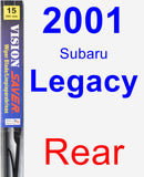 Rear Wiper Blade for 2001 Subaru Legacy - Vision Saver