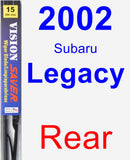 Rear Wiper Blade for 2002 Subaru Legacy - Vision Saver