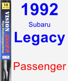 Passenger Wiper Blade for 1992 Subaru Legacy - Vision Saver