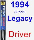 Driver Wiper Blade for 1994 Subaru Legacy - Vision Saver