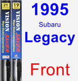 Front Wiper Blade Pack for 1995 Subaru Legacy - Vision Saver