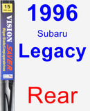 Rear Wiper Blade for 1996 Subaru Legacy - Vision Saver