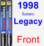 Front Wiper Blade Pack for 1998 Subaru Legacy - Vision Saver