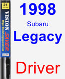 Driver Wiper Blade for 1998 Subaru Legacy - Vision Saver