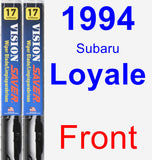 Front Wiper Blade Pack for 1994 Subaru Loyale - Vision Saver