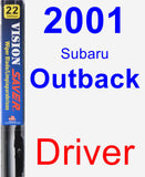 Driver Wiper Blade for 2001 Subaru Outback - Vision Saver