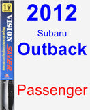 Passenger Wiper Blade for 2012 Subaru Outback - Vision Saver